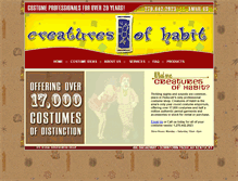 Tablet Screenshot of creaturesofhabit.net